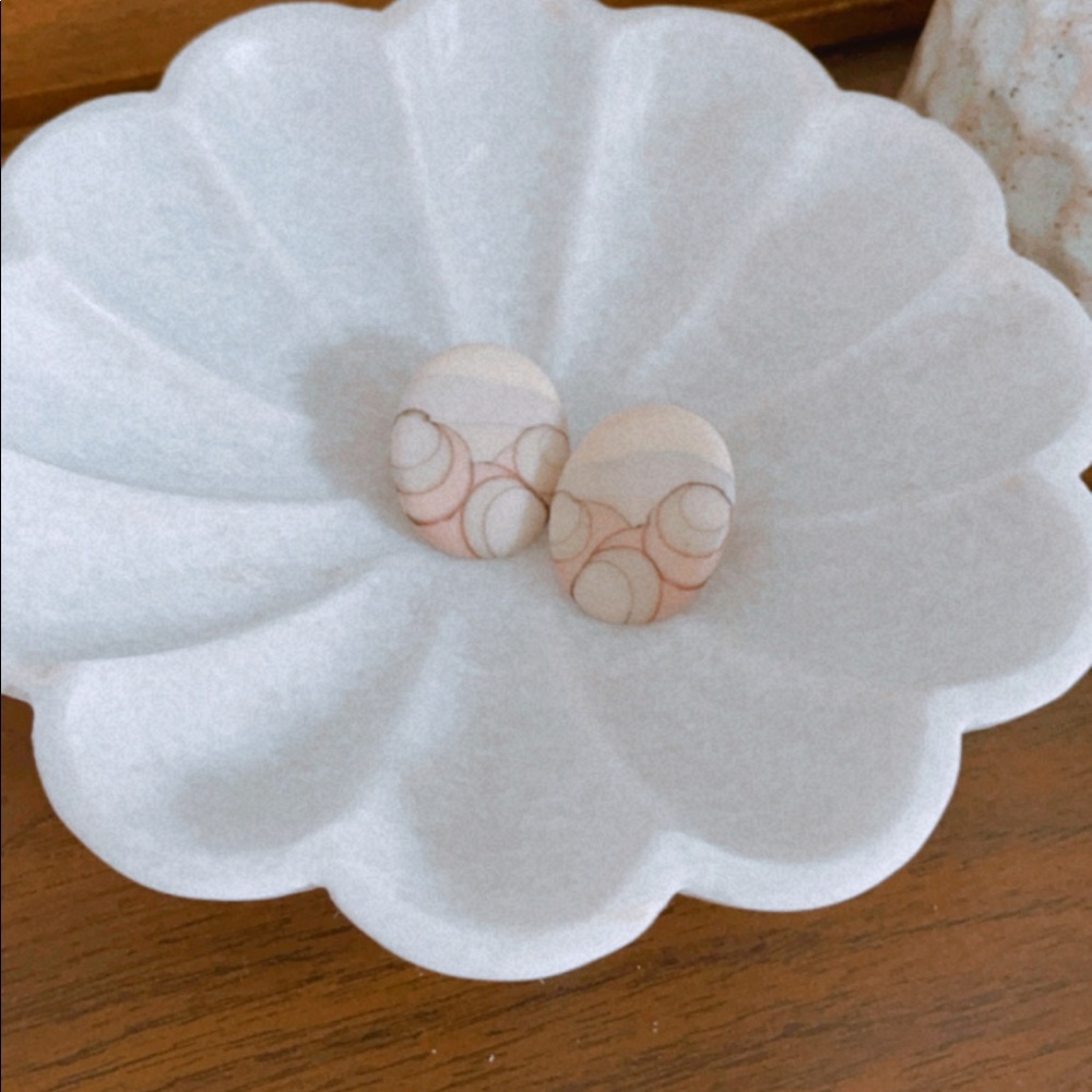 Vintage Retro Pastel Stud Earrings